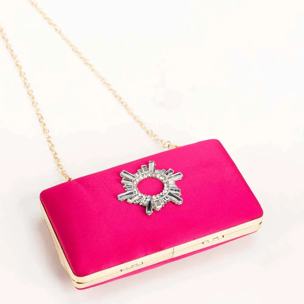 Penduy Fuchsia Pink Clutch