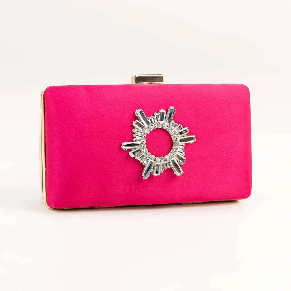 Penduy Fuchsia Pink Clutch