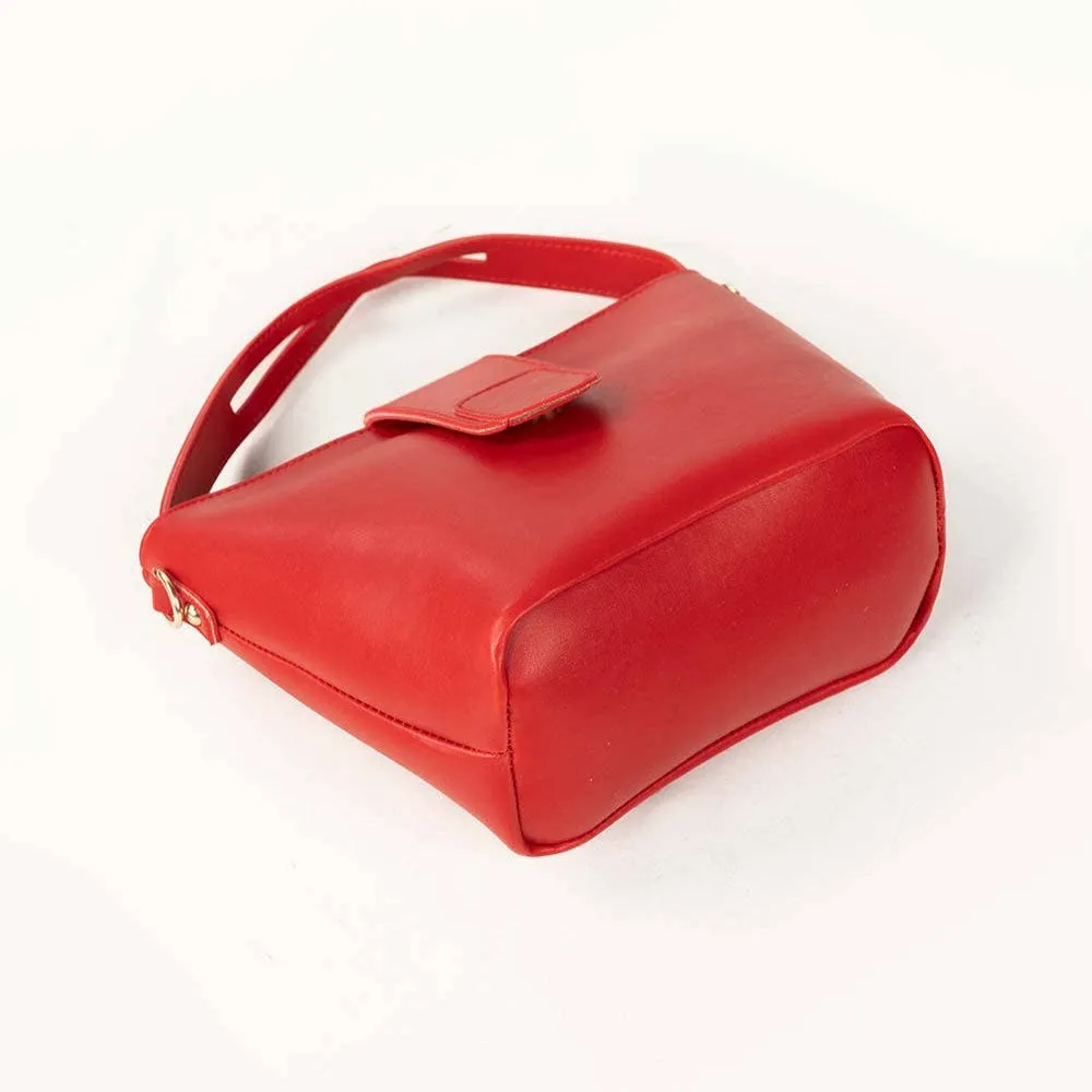Penduy Red Medium Handbag